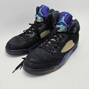 Jordan 5 Retro Black Grape 2013 Mens Size 13 Black New Emerald 136027-007